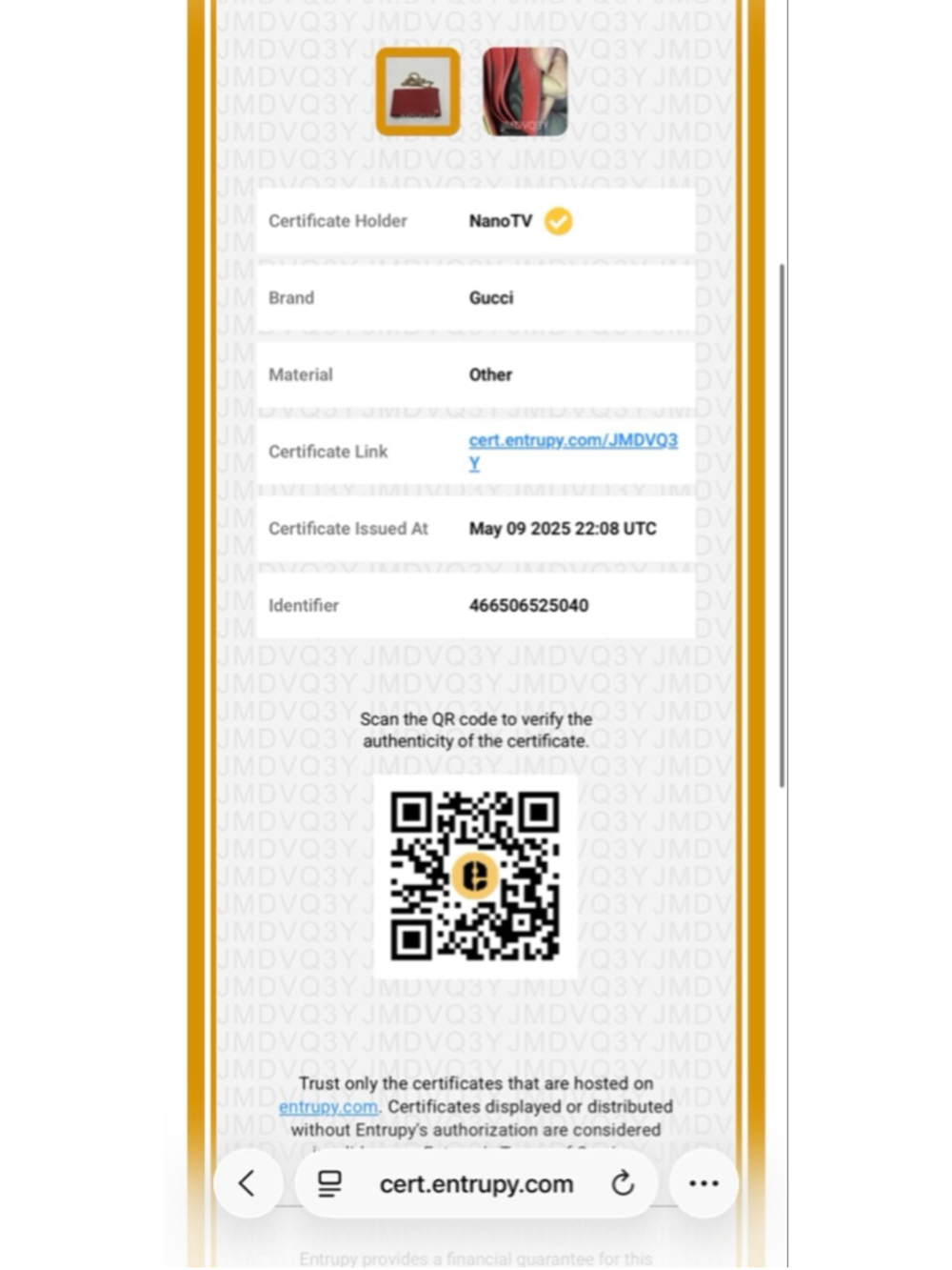 Gucci Betty Wallet on Chain - Picture 14 of 15